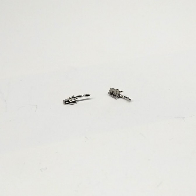 Rétroviseurs 3x2 mm - White Metal - 1:43