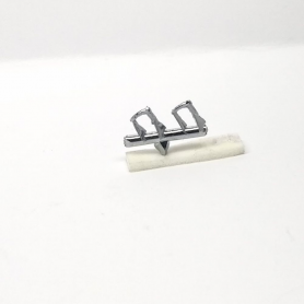 Poignées de porte - Longueur 3.20 mm - White Metal - 1:43