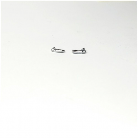 Poignées de porte - Longueur 3.20 mm - White Metal - 1:43