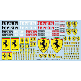 Marketplace : Décalcomanies Ferrari : 1:12 - 1:18 - 1:20 - 1:24 - 1:43