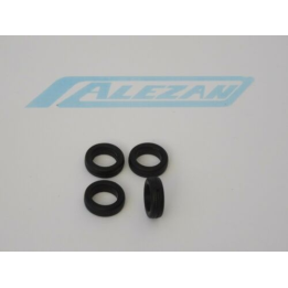 Marketplace - SET 4 PNEUS SOUPLES DIAMETRE 12,5 REF 2 - ALEZAN – 1:43