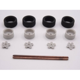 Marketplace - SET 4 ROUES FERRARI ECROU CENTRAL - ALEZAN – 1:43