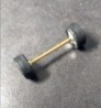 10 Axes de roues en laiton  Ø2 mm pour voitures miniatures