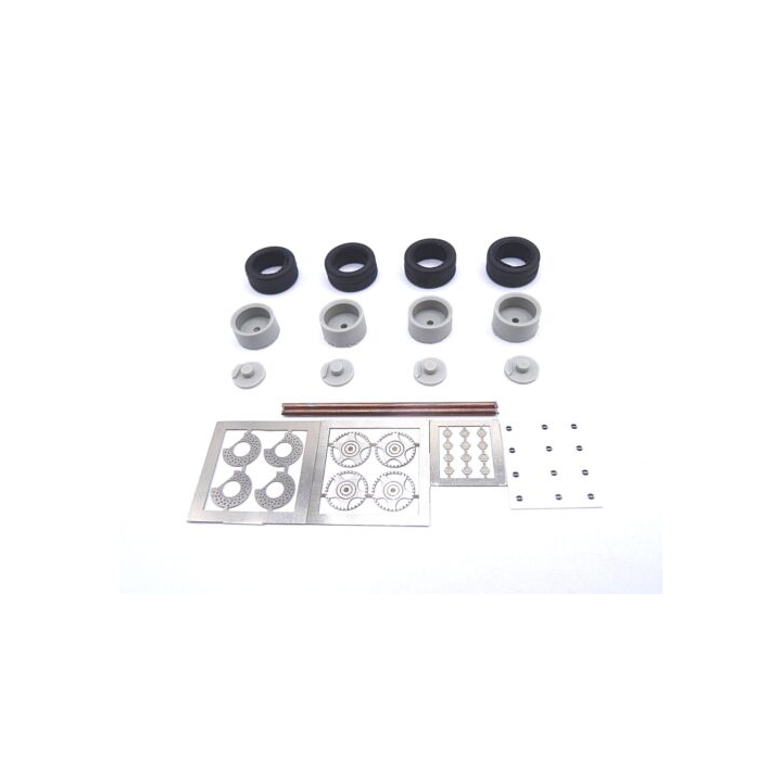 Marketplace - SET 4 ROUES JANTES BBS 5 BRANCHES - ALEZAN – 1:43
