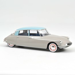 Marketplace - Citroën DS 19 1956 Gris Rosé et Turquoise - Norev - 1:18