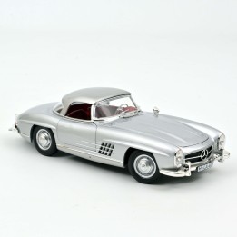 Marketplace - Mercedes-Benz 300 SL Roadster 1957 Argent - Norev - 1:18