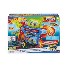 VM Kids : Hot Wheels Let’s Race Netflix Tunnel de Lavage avec Voiture Color Shifters, HTN80