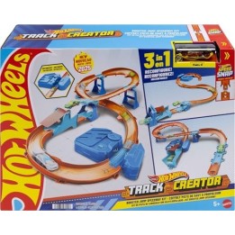 VM Kids : Hot Wheels Sauts en Rafale Coffret avec Propulseur Motorisé et Voiture 1/64, JDB49