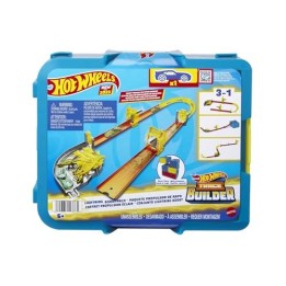 VM Kids : Hot Wheels Track Builder Éclair avec 1 Voiture et 12 Éléments de Piste, HMC03