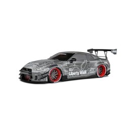 Marketplace : Nissan GT-R (R35) W/Liberty Walk Body KIT 2.0 Black 2020 - Solido - 1:18