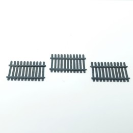 Barrière imitation bois – Diorama 3D Creative – Échelle 1/43 (41,2 x 23 x 2 mm)