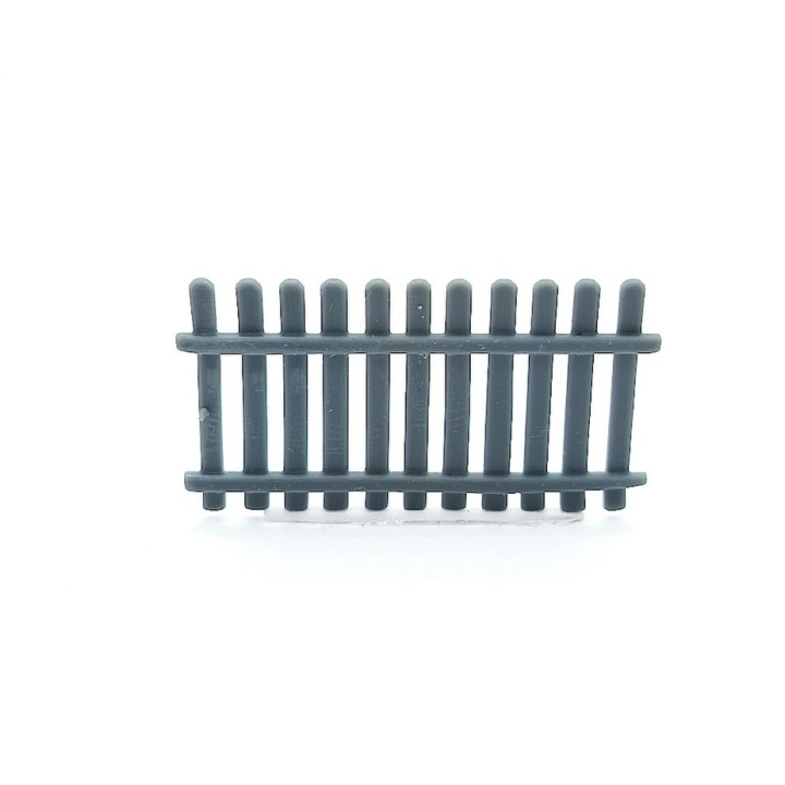 Barrière imitation bois – Diorama 3D Creative – Échelle 1/43 (41,2 x 23 x 2 mm)