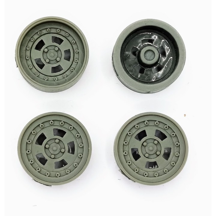 4 jantes Gotti ø20 mm - Résine - 1:18