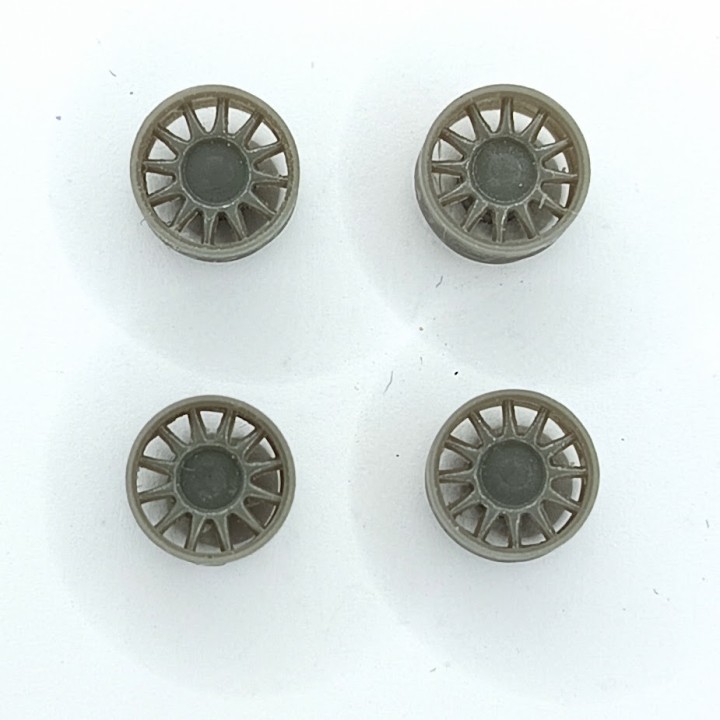 4 jantes 12 rayons ø8.50 mm - Résine - 1:43
