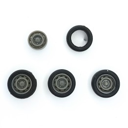 4 roues avec jantes tôlées - Résine - 1:43