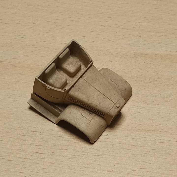 Cabine en l'état - Résine - 1:43