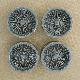 4 jantes rayons ø 29 mm - Résine - 1:18