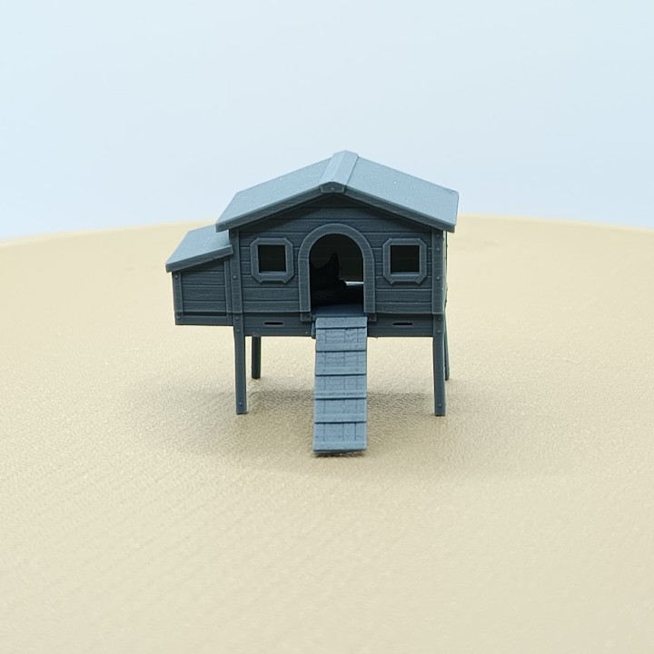 Diorama poulailler 1:43 – 27 pièces | 3D Creative