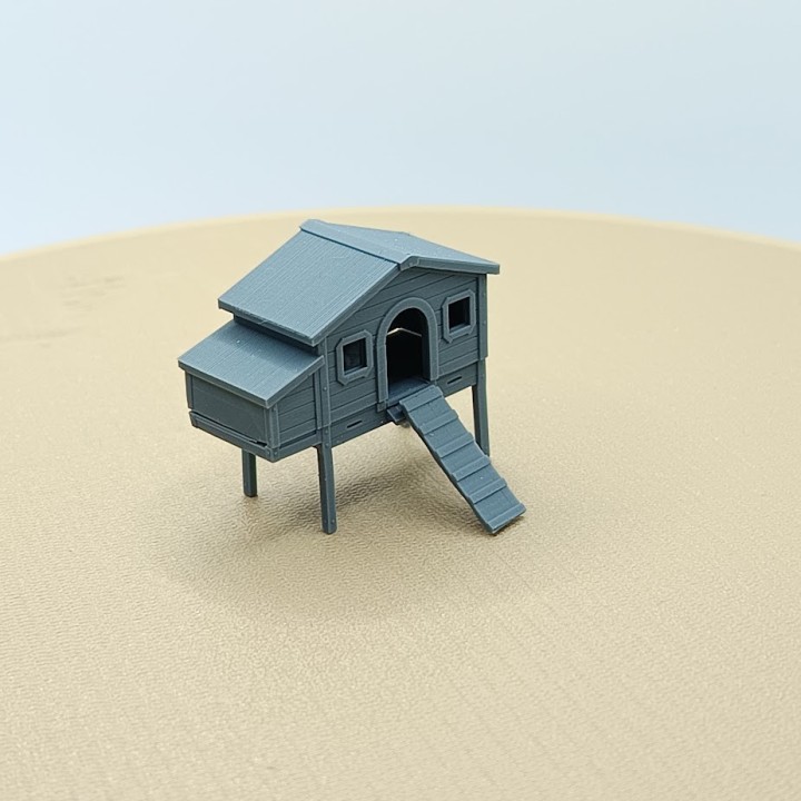 Diorama poulailler 1:43 – 27 pièces | 3D Creative