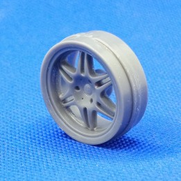 4 jantes 6 branches ø 28.50 mm - Résine - 1:18