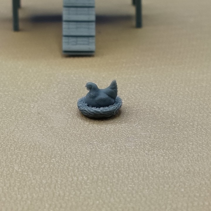 Kit poulailler avec poule 1:43 | 3D Creative