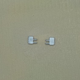 Rétroviseurs fourgon - 5.80 x 4 mm - White Metal - 1:43