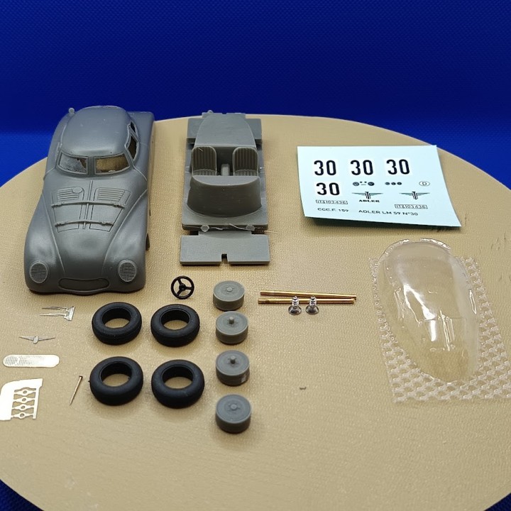 Adler Trumpf Le Mans 1939 n°30 1/43 – Kit Résine Complet