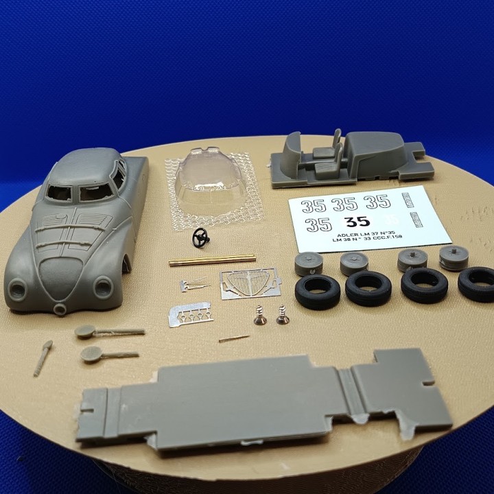 Adler Trumpf Le Mans 1938 n°35 1/43 – Kit Résine Complet