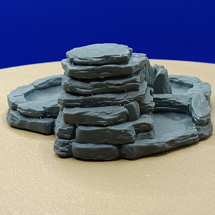 Cascade bassin de jardin diorama 1/43 – Accessoire paysage 3D Creative