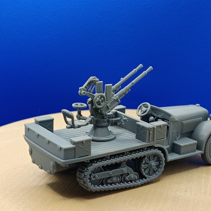 Citroën P19 Kegresse semi-chenillés + mitrailleuse - 3D Creative - 1:43