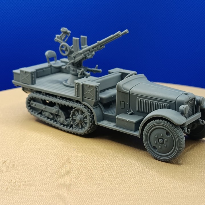 Citroën P19 Kegresse semi-chenillés + mitrailleuse - 3D Creative - 1:43