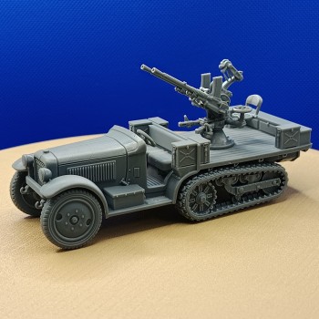Citroën P19 Kegresse semi-chenillés + mitrailleuse - 3D Creative - 1:43