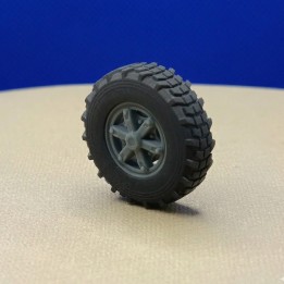 4 Roues Camion 1:43 Résine 3D Ø 25mm | 3D Creative