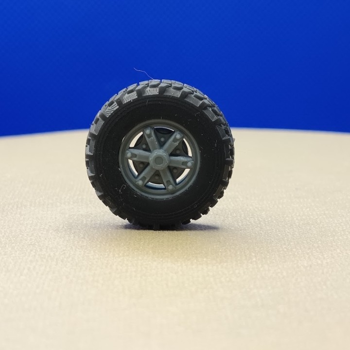 4 Roues Camion 1:43 Résine 3D Ø 25mm | 3D Creative