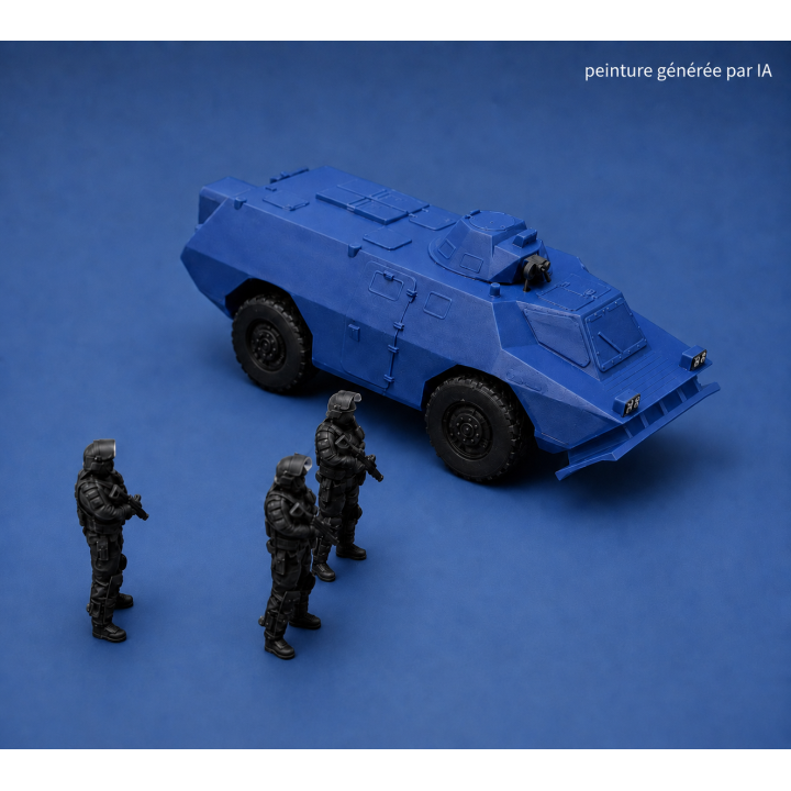 Berliet VXB 170 VBRG 1/87 avec 3 CRS - 3D Creative
