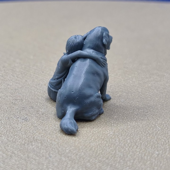 Enfant et son chien 1:43 - Figurine 3D Creative