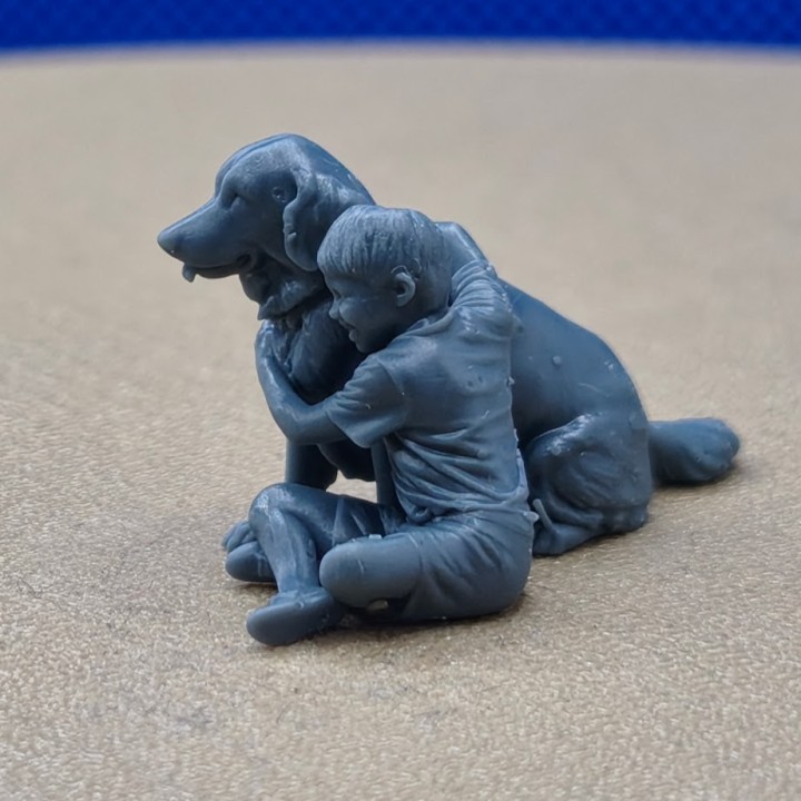 Enfant et son chien 1:43 - Figurine 3D Creative