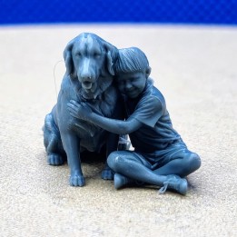Enfant et son chien 1:43 - Figurine 3D Creative