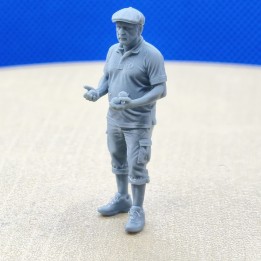 Joueur de pétanque avec béret et triplette 1:43 - 3D Creative