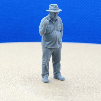 Diorama : Joueur de pétanque de prépare à pointer -3D CREATIVE -1:43