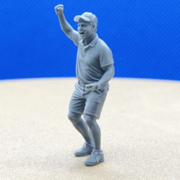 Homme célébrant une victoire 1:43 - 3D Creative