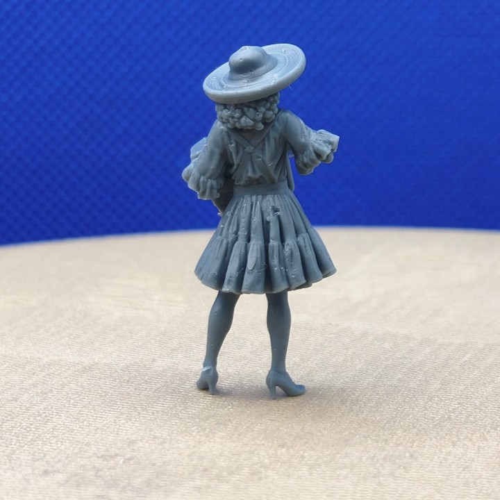 Yvette l’accordéoniste 3D Creative en résine à l’échelle 1:43