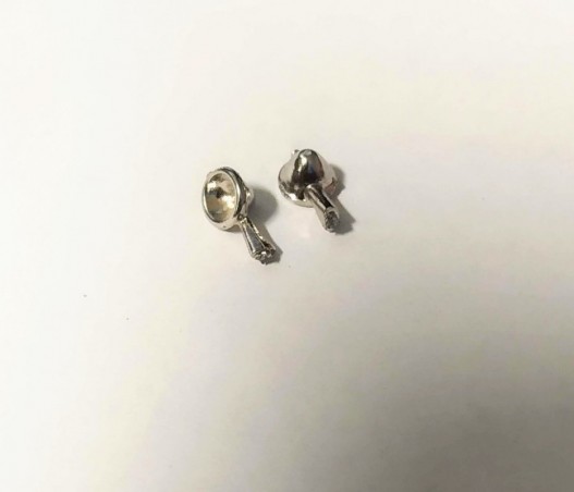 Phares X2 en White Metal Chrome - Ech. 1:43 - Panhard