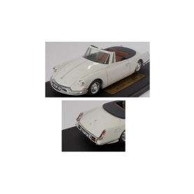 Pare-chocs AV/AR + Feux arrière - Citroën DS Cab - White Metal - 1:43