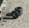 Pneus souples par 4 - ø intérieur 9.80mm - Ech. 1:43