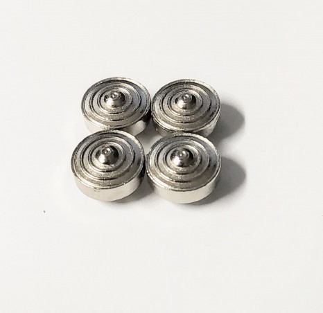 4 Jantes en white metal - BENTLEY Cabriolet Gurney Nutting - Ech. 1:43