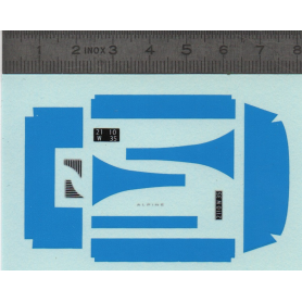 Décalcomanie - Renault ALPINE - Ech. 1:43