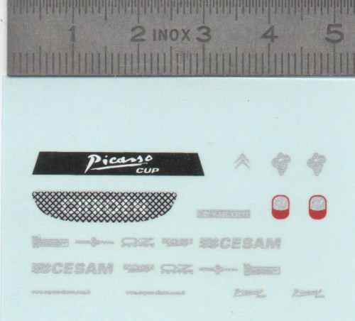 Décalcomanie - CITROËN PICASSO CUP - Ech. 1:43