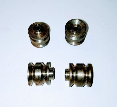 Jantes doubles concaves en acier à peindre pour Dinky Toys (LOT DE 4)