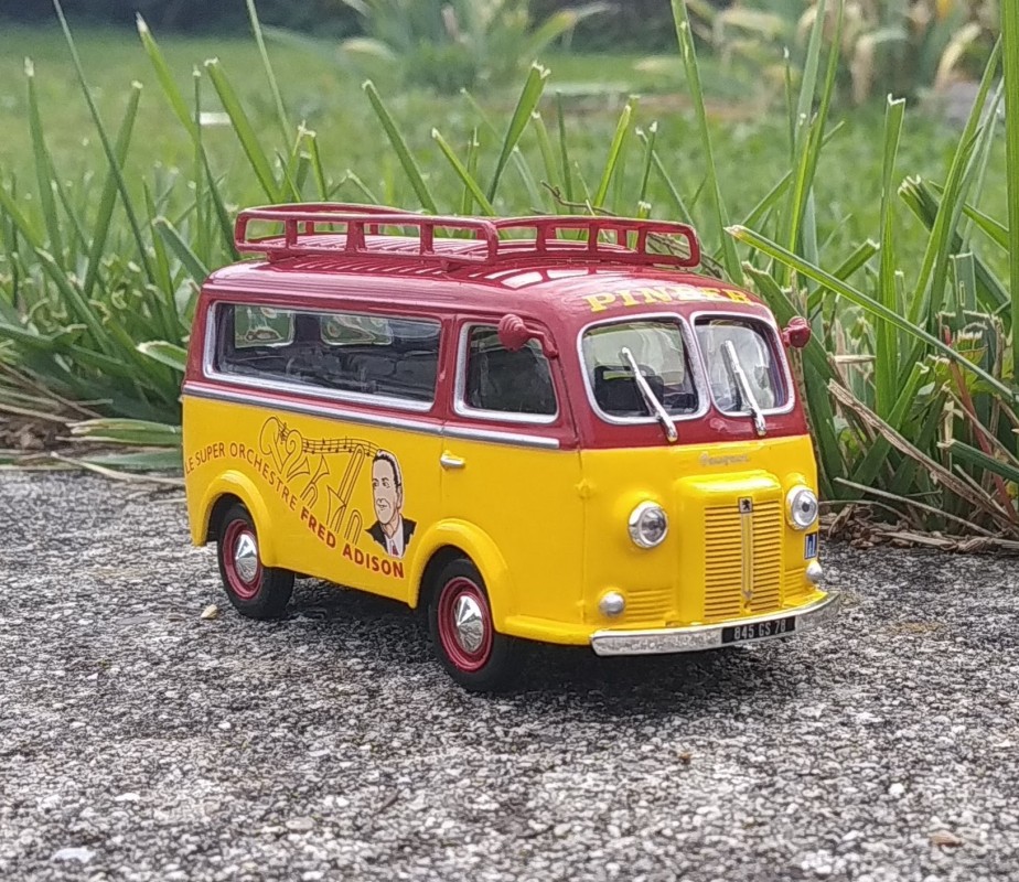 Minibus Peugeot D3A - Orchestre de jazz - PINDER - 1:43 - Altaya